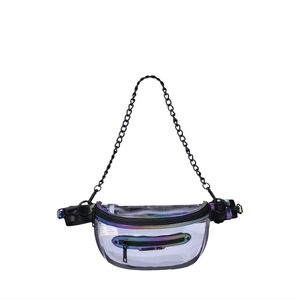 Women's Madden NYC Clear Convertible Fannypack or Crossbody Iridescent